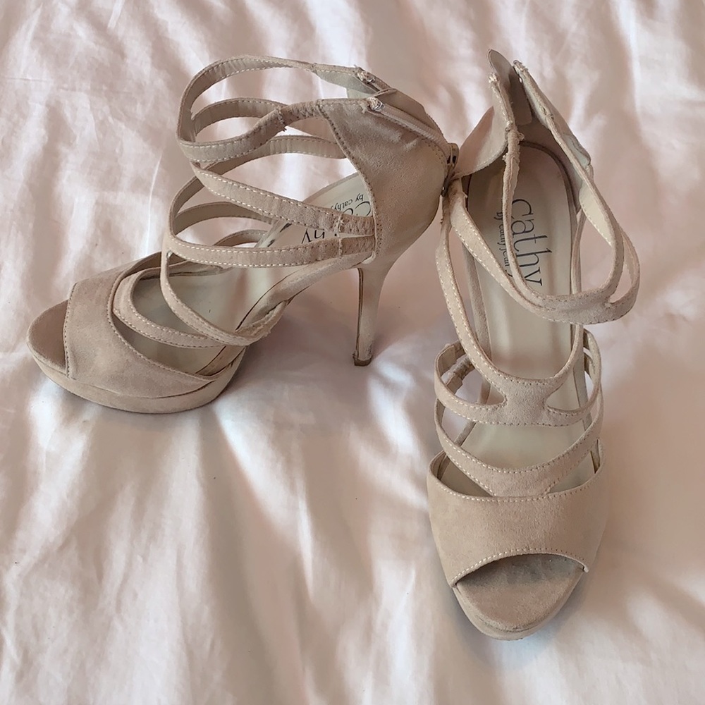 Cathy by Cathy Jean | Nude / Taupe Platform Heels Size 6